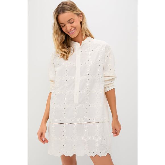 Pomander Place Dresses & Skirts - POMANDER PLACE Ivory Eyelet Penny Dress Size XS NWT Retail $148 Tuckernuck